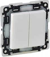 Переключатель без рамки Legrand Valena Life 2-кл. проходной IP44 белый картинка